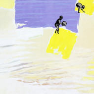 PLAŻA ROZBAWIONA akryl 110x130 cm.2009 r.