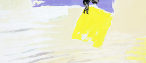 PLAŻA ROZBAWIONA akryl 110x130 cm.2009 r.